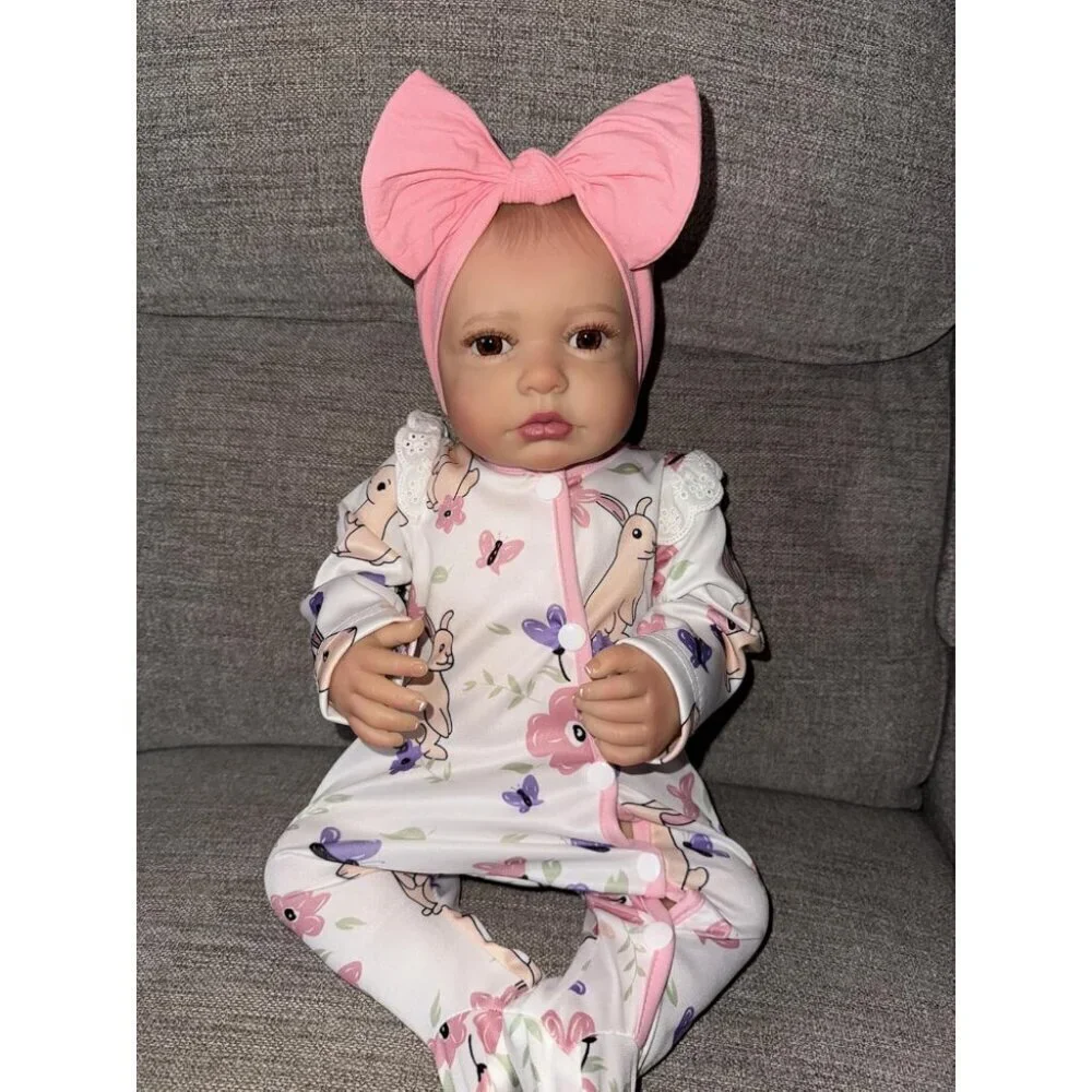 🆕20-inch Soft Vinyl  Baby Doll Real Life Baby Dolls with Complete Accessories